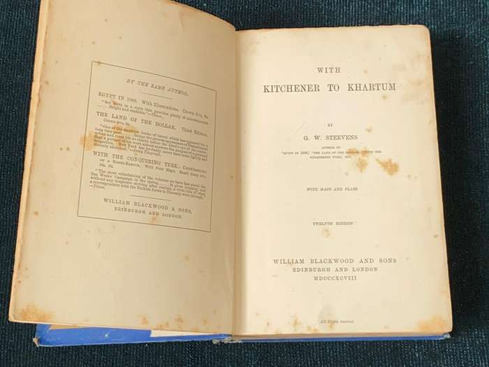 WITH KITCHENER TO KHARTUM BY G.W. STEEVENS