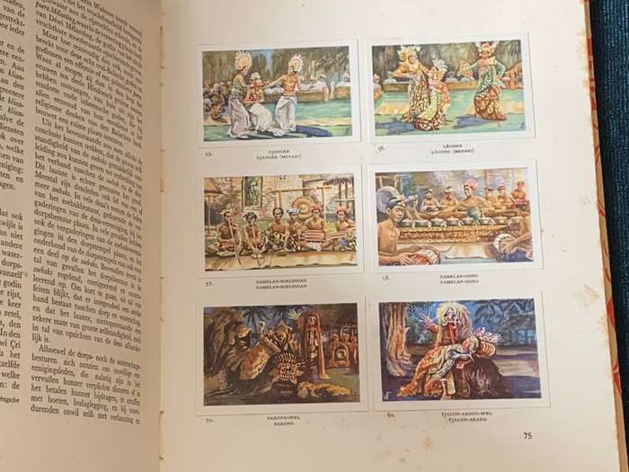 1933 COLLECTABLE DROSTE`S CACAO EN CHOCOLADEFABRIEKEN BALI CARD BOOK