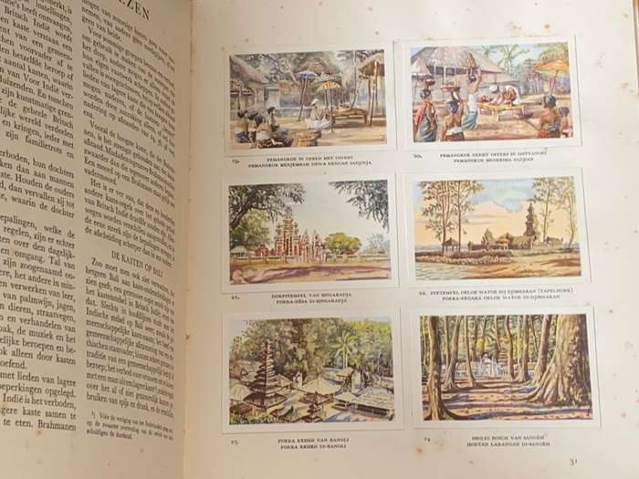 1933 COLLECTABLE DROSTE`S CACAO EN CHOCOLADEFABRIEKEN BALI CARD BOOK