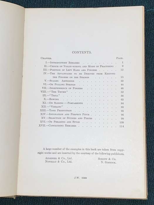 A PRACTICAL GUIDE TO VIOLIN-PLAYING BY HANS WESSELY 1913