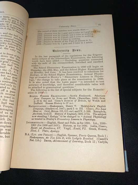 ST ANDREW`S COLLEGE MAGAZINE 1889-1892