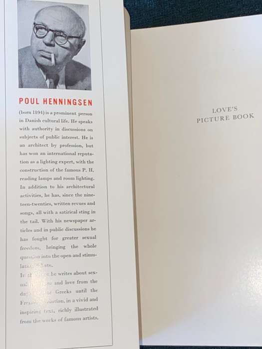 LOVE`S PICTURE BOOK THE HISTORY OF PLEASURE AND MORAL INDIGNATION BY OVE BRUSENDORFF