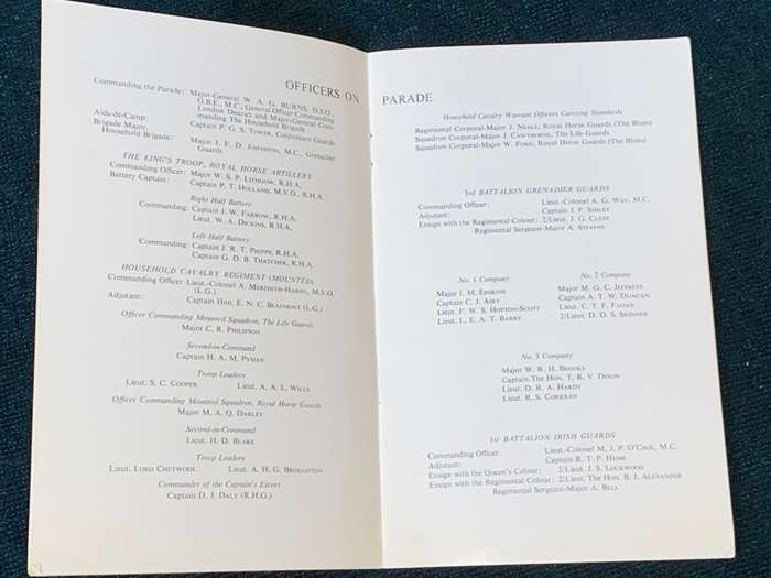 REVIEW OF HOUSEHOLD TROOPS BY THE PRESIDENT OF THE FRENCH REPUBLIC ON HORSE GUARDS PARADE 1960