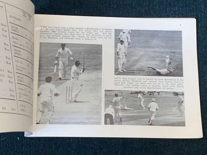 CHAMPAGNE CRICKET THE AUSTRALIAN TOUR OF 1966/1967 PHOTOGRAPHS PUBLISHED IN THE STAR