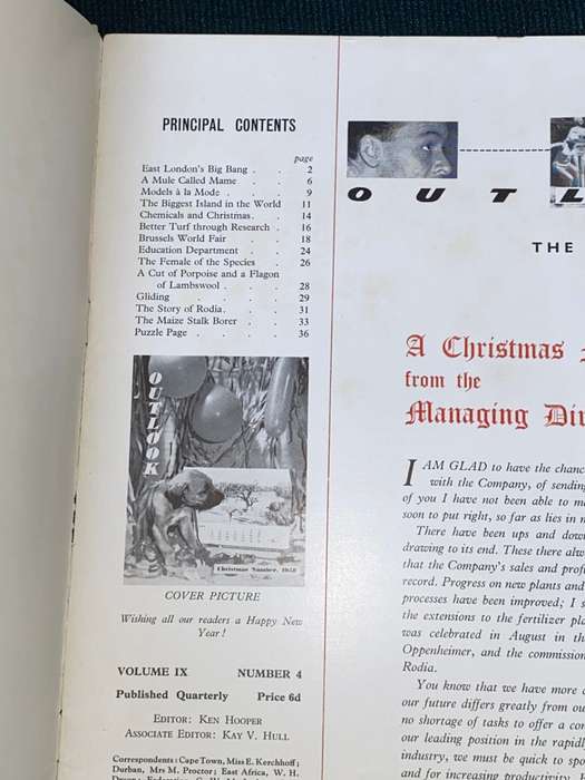 OUTLOOK X 2 MAGAZINES 1958 AND 1960