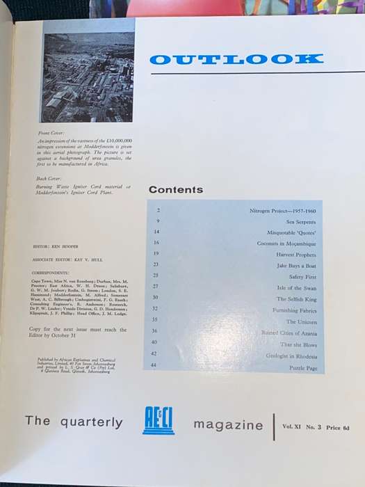 OUTLOOK X 2 MAGAZINES 1958 AND 1960