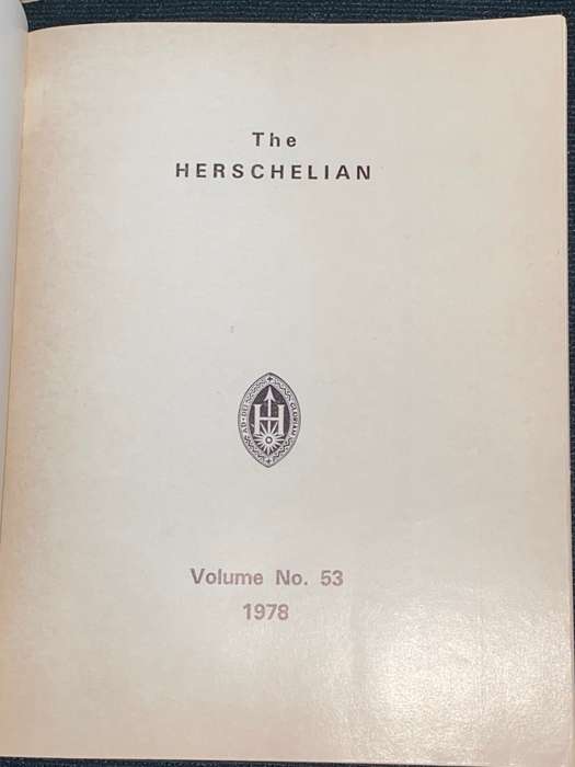 THE HERSCHELIAN VOLUME NO. 53 1978