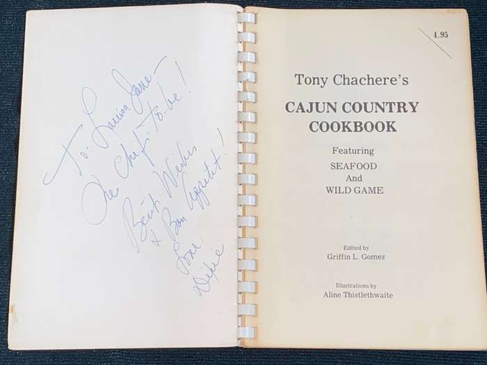 TONY CHACHERE`S CAJUN COUNTRY COOKBOOK