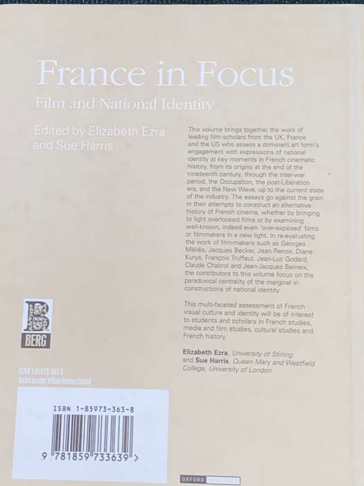 FRANCE IN FOCUS FILM AND NATIONAL IDENTITY