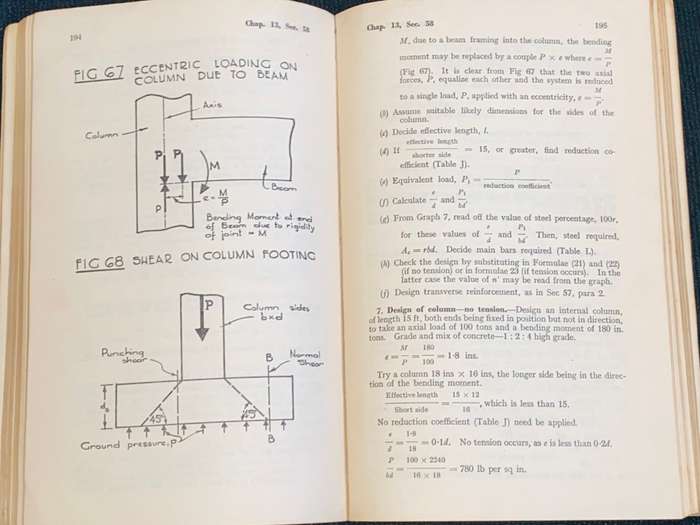 MILITARY ENGINEERING VOL XIV: CONCRETE PART II REINFORCED CONCRETE DESIGN 1950
