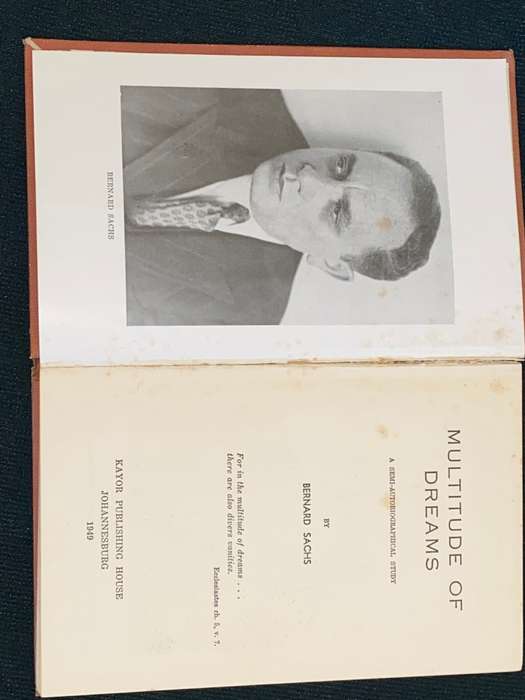 MULTITUDE OF DREAMS BY BERNARD SACHS SIGNED