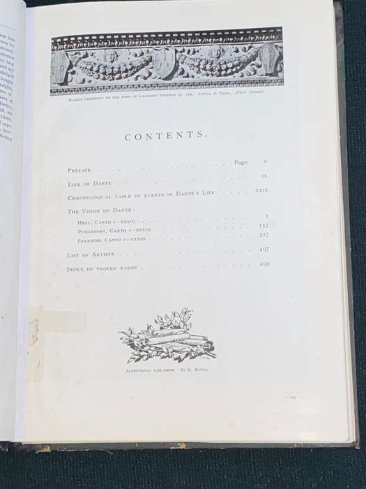 THE VISION OF DANTE ALIGHIERI FLORENTINE EDITION