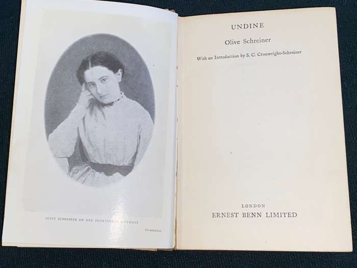UNDINE BY OLIVE SCHREINER 1929