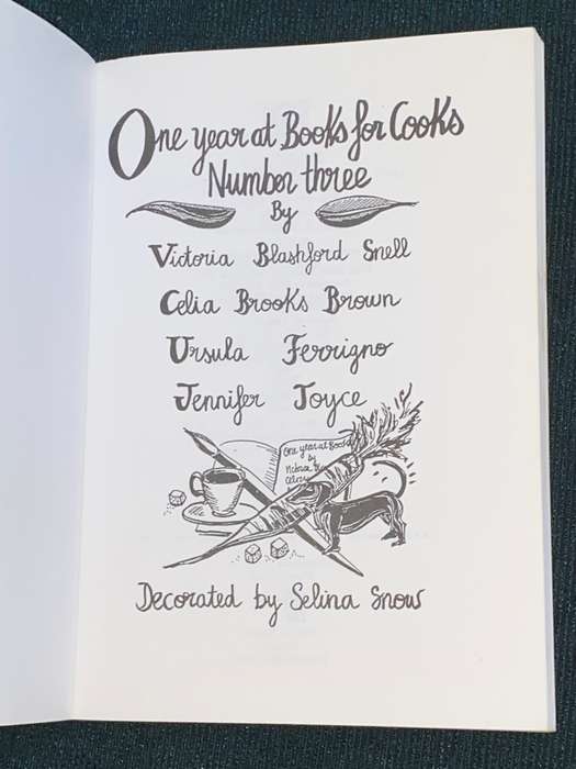 COOK BOOK ONE YEAR AT BOOKS FOR COOKS