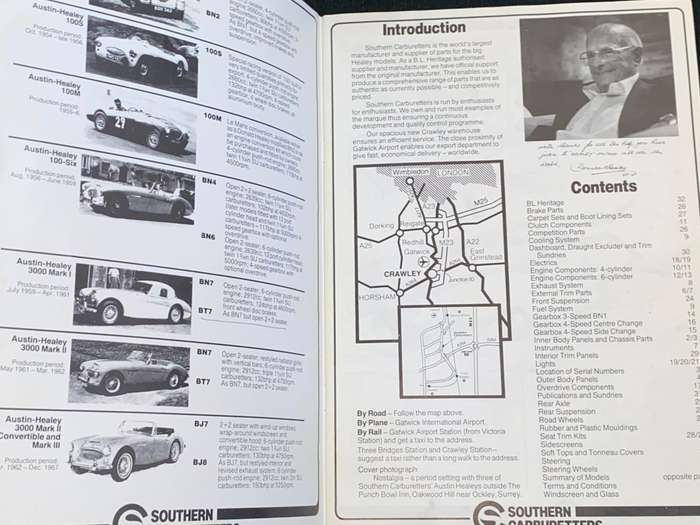 AUSTIN - HEALEY PARTS CATALOGUE