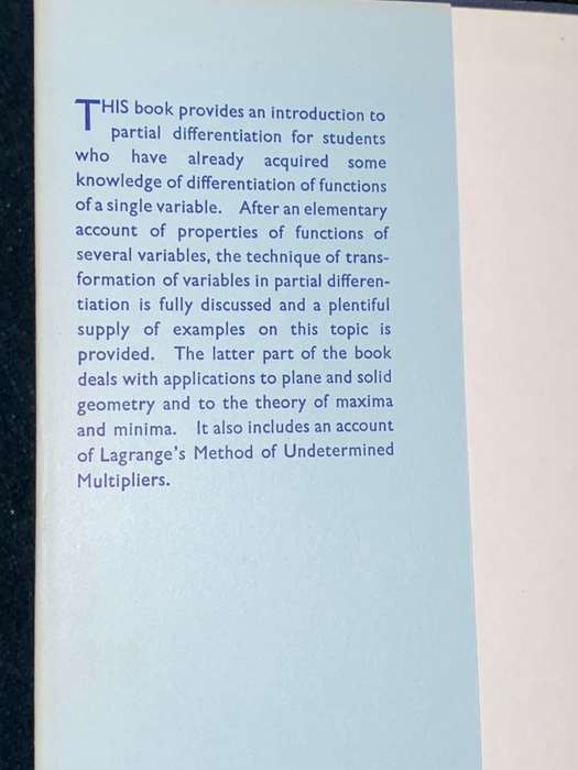 PARTIAL DIFFERENTIATION BY R.P. GILLESPIE