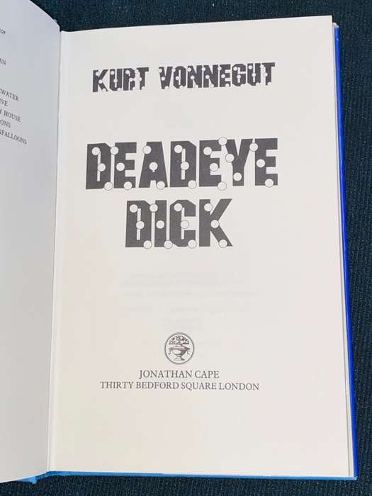 DEADEYE DICK BY KURT VONNEGUT