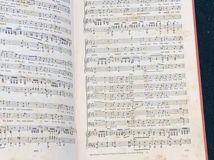 HYMN OF PRAISE LOBGESANG A SYMPHONIA CANTATA COMPOSED BY F. MENDELSSOHN BARTHOLDY