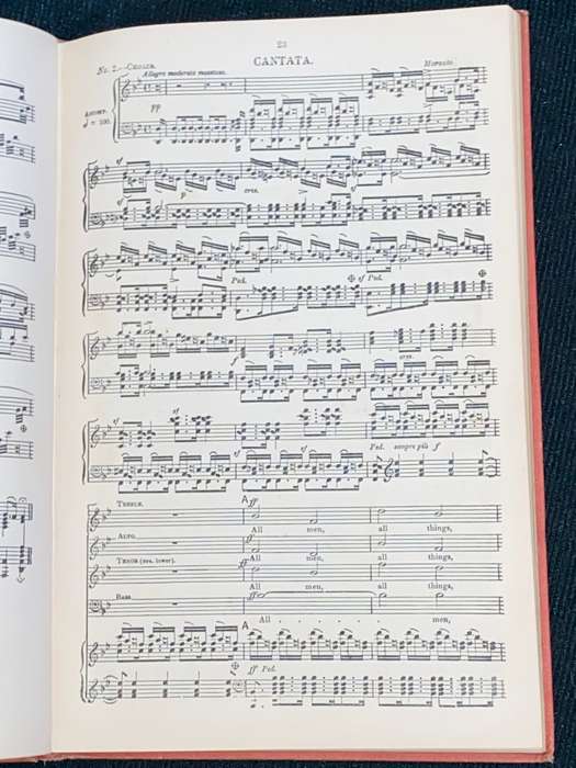 HYMN OF PRAISE LOBGESANG A SYMPHONIA CANTATA COMPOSED BY F. MENDELSSOHN BARTHOLDY