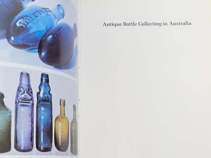 ANTIQUE BOTTLE COLLECTING IN AUSTRALIA BY JOHN VADER AND BRIAN MURRAY
