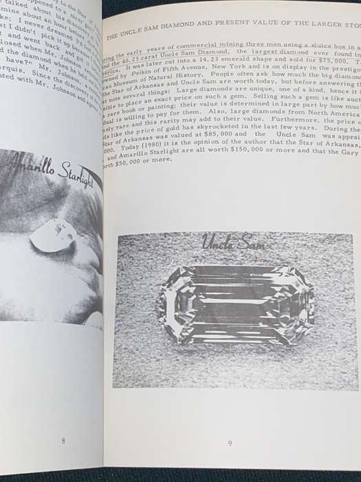ARKANSAS` INCREDIBLE DIAMOND STORY BY JERRY D. WILCOX AND JENNIFER YOUNG 1981