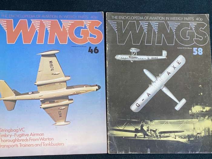 WINGS THE ENCYLOPEDIA OF AVIATION IN WEEKLY PARTS   X 4