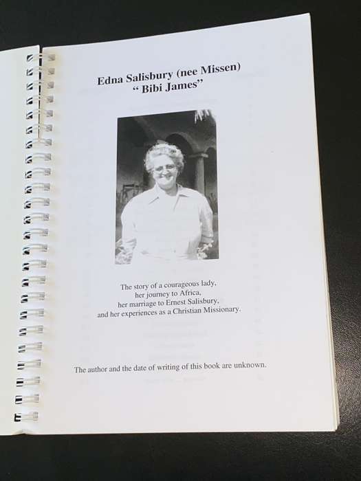 MISSIONARY TO AFRICA BY EDNA MARION SALISBURY