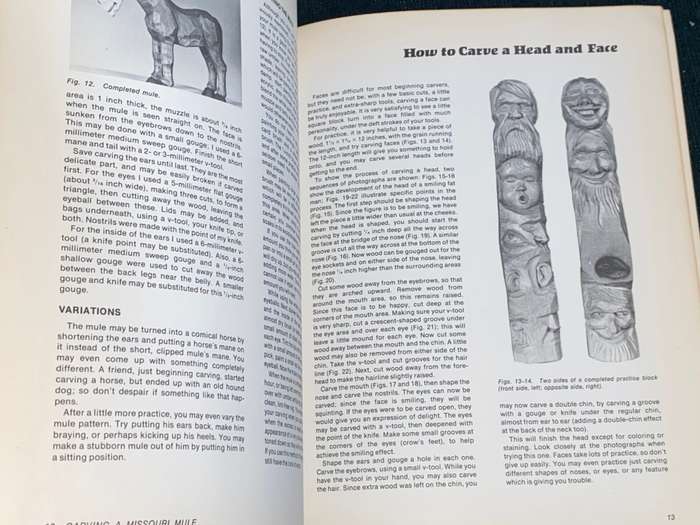 CARVING FIGURE CARICATURES IN THE OZARK STYLE BY HAROLD L. ENLOW