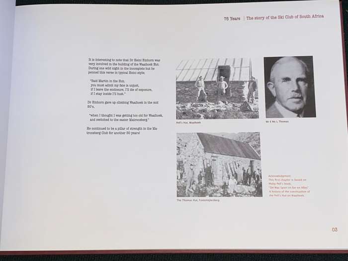 75 YEARS OF THE SKI CLUB OF SOUTH AFRICA 1930 - 2005
