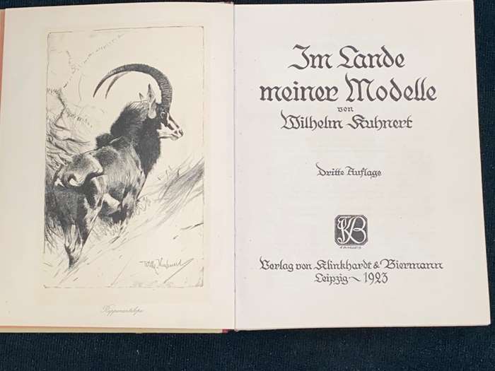 IM LANDE MEINER MODELLE VON WILHELM KUHNERT 1923