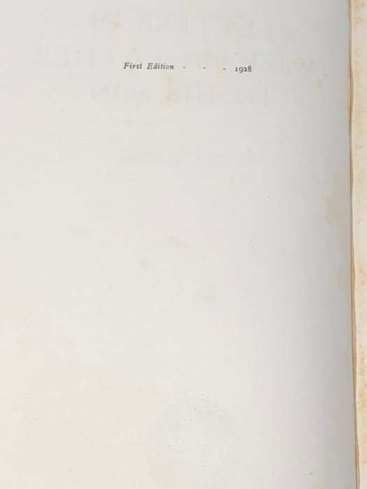 LETTERS OF A JEWISH FATHER TO HIS SON BY BEN ELIEZER