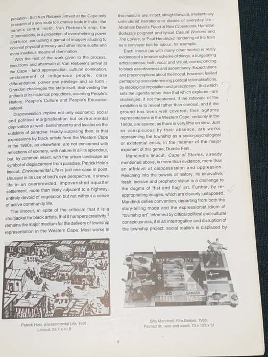 PICTURING OUR WORLD SOUTH AFRICAN NATIONAL GALLERY 1993 BOOKLET