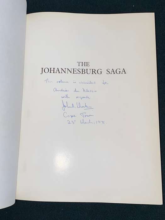 THE JOHANNESBURG SAGA BY JOHN R. SHORTEN SIGNED