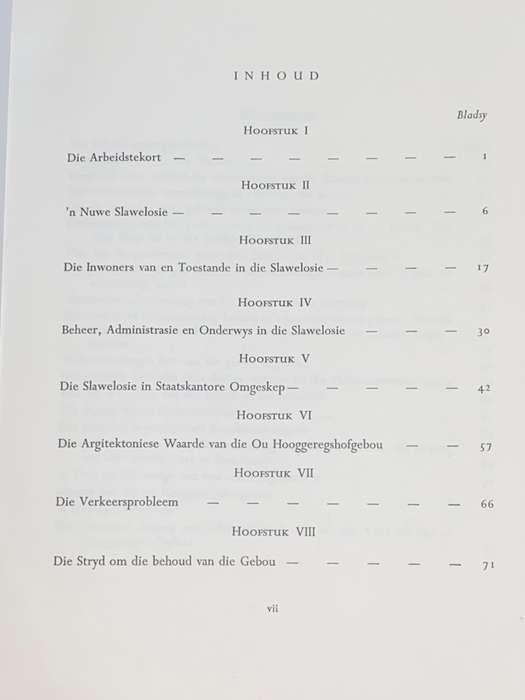 DIE OU HOOGGEREGSHOFGEBOU DEUR O. GEYSER 1958