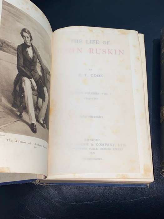 THE LIFE OF RUSKIN BY E.T. COOK 1911 2 VOLUMES