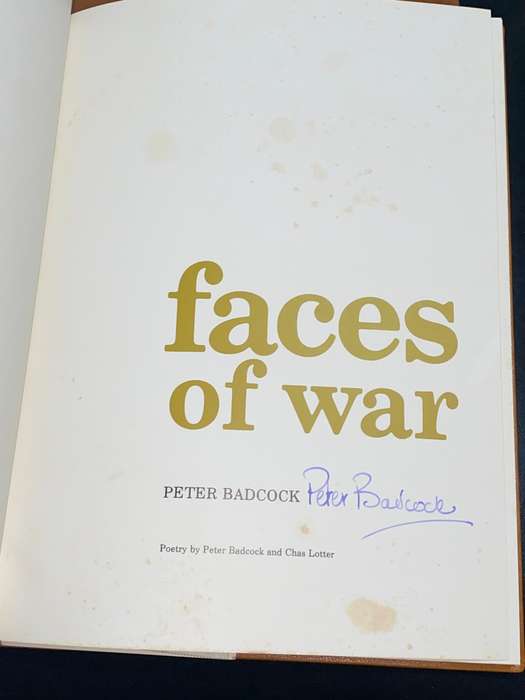 FACES OF WAR BY PETER BADCOCK SIGNED LIMITED EDITION