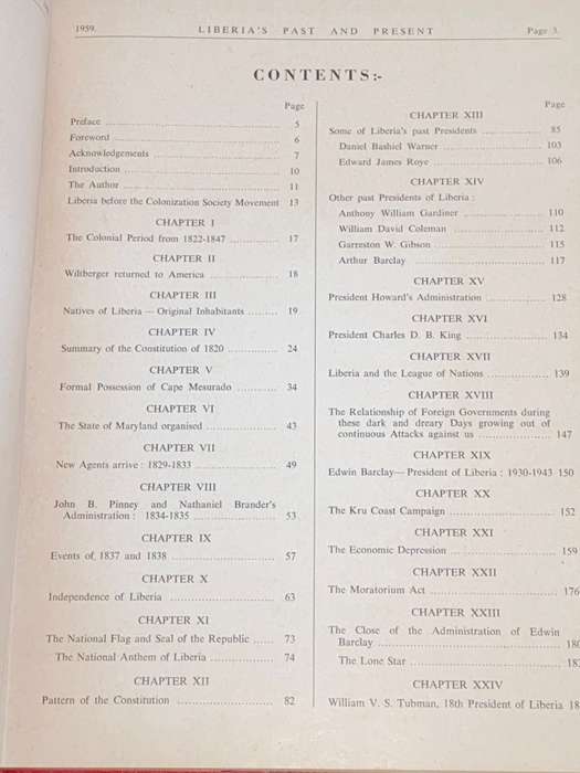 LIBERIA`S PAST AND PRESENT BY NATHANIEL R. RICHARDSON 1959 EX-LIBRARY