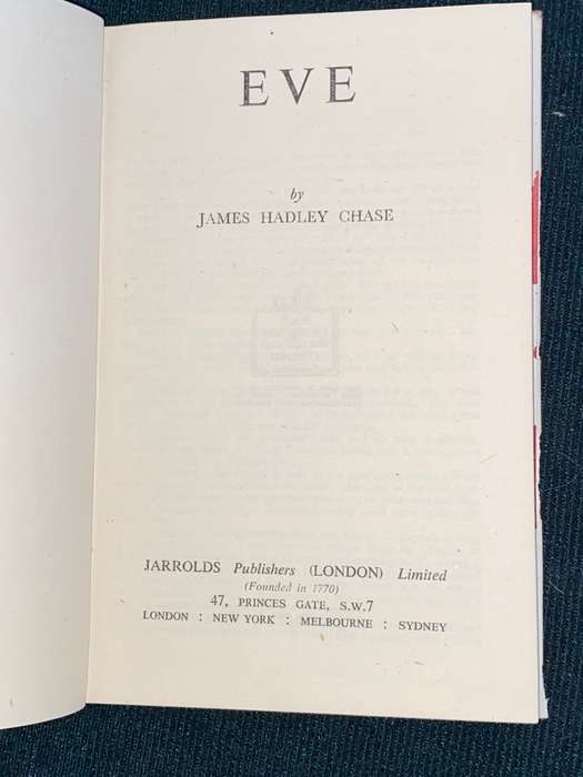 EVE BY JAMES HADLEY CHASE