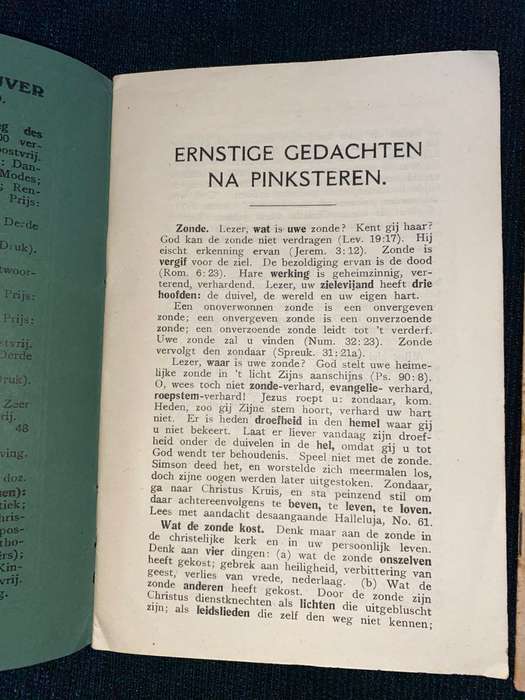 ANTIQUE AFRIKAANS RELIGIOUS BOOKLETS X 3