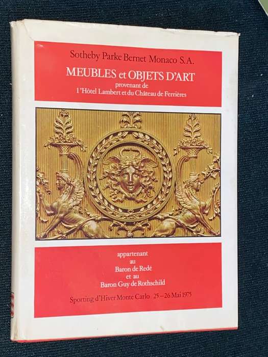 SOTHEBY MEUBLES ET OBJECTS D`ART BARON GUY DE ROTHSCHILD MONTE CARLO 1975 AUCTION CATALOGUE