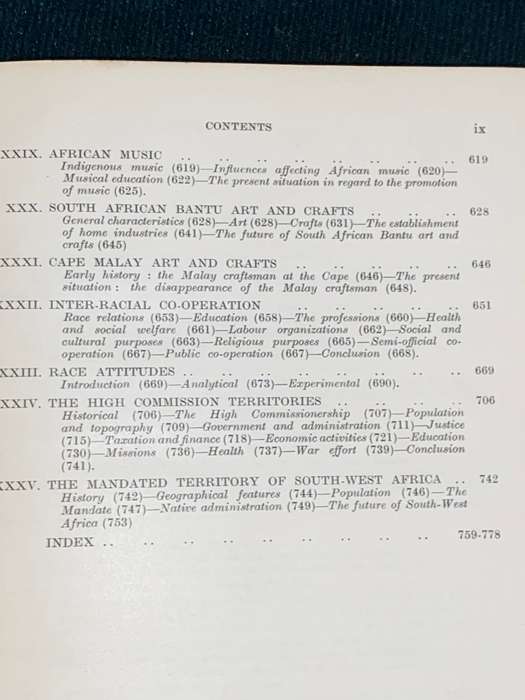 HANDBOOK ON RACE RELATIONS IN SOUTH AFRICA 1949