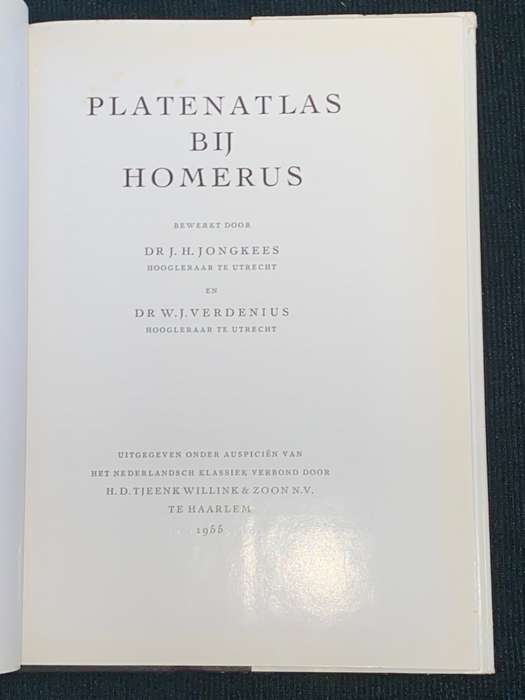 PLATENATLAS BIJ HOMERUS DR.J.H. JONGKEES EN DR W.J. VERDENIUS