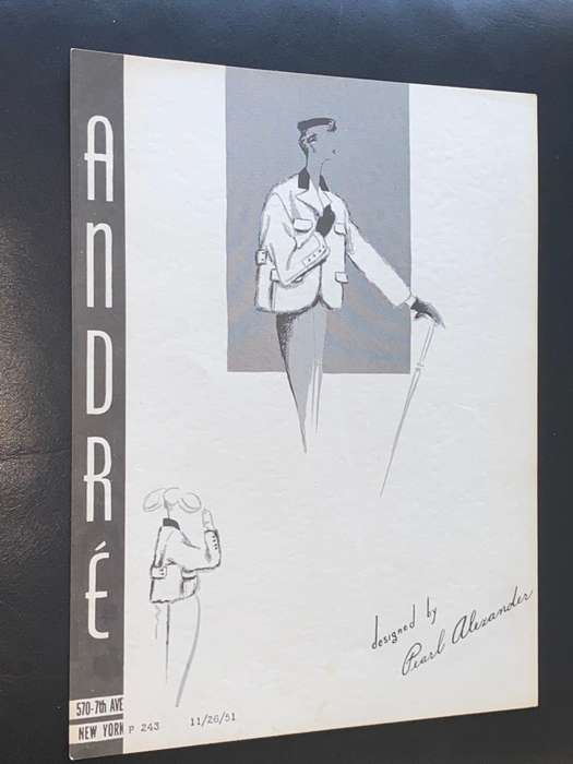 VINTAGE ANDRE FASHIONS PRINTS DESIGNED BY PEARL ALEXANDER X 14