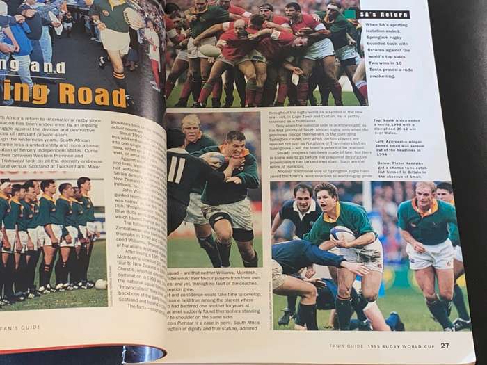 SA SPORTS ILLUSTRATED SPECIAL COLLECTOR`S EDITION RUGBY WORLD CUP