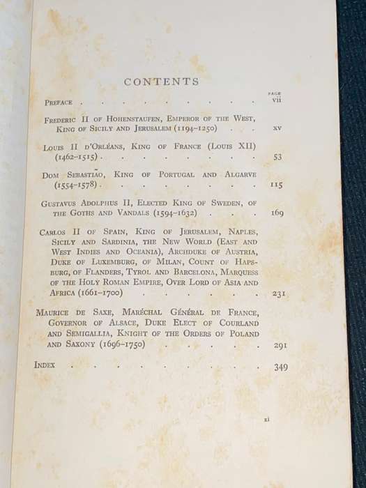 SUNDRY GREAT GENTLEMEN SOME ESSAYS IN HISTORICAL BIOGRAPHY BY MARJORIE BOWEN
