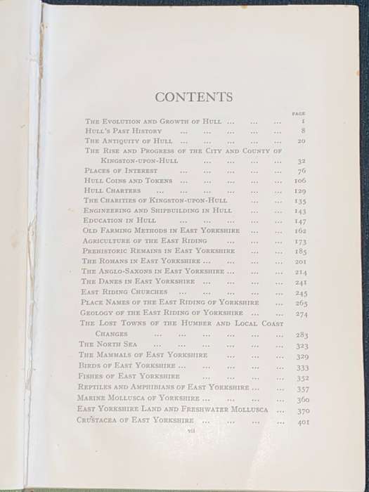 HANDBOOK TO HULL & THE EAST RIDING OF YORKSHIRE 1923