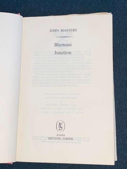 BHOWANI JUNCTION BY JOHN MASTERS