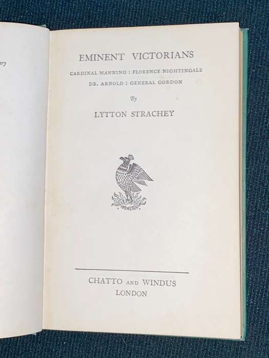 EMINENT VICTORIANS - CARDINAL MANNING: FLORENCE NIGHTINGALE: DR. ARNOLD: GENERAL GORDON