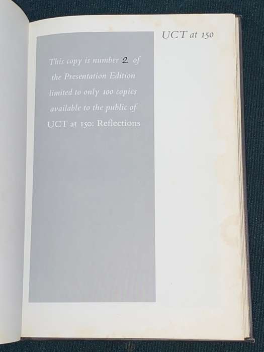 UCT AT 150 REFLECTIONS LIMITED EDITION