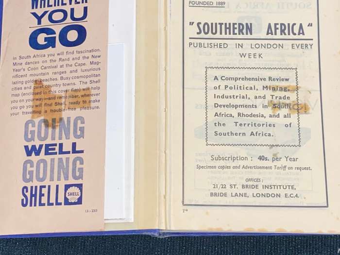 YEAR BOOK AND GUIDE TO SOUTHERN AFRICA 1962